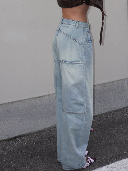 JEANS BAGGY CON TASCONI