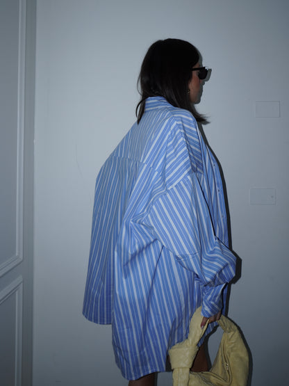 CAMICIA OVERSIZE A RIGHE